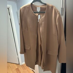 H&M collarless jacket